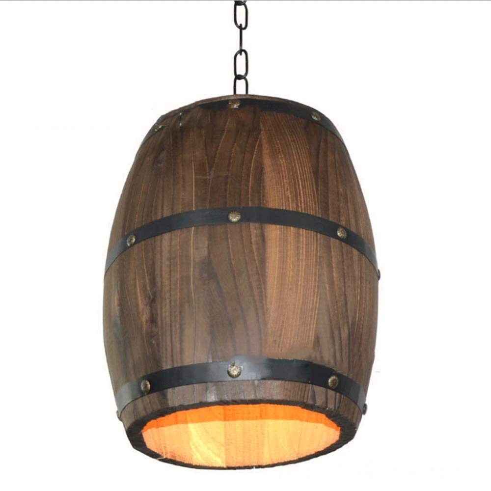 Lámpara de techo de barril para sustituir luces frías por un ambiente cálido de diseño único