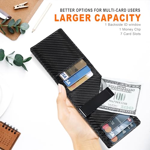 Gostwo Slim Bifold Wallet for Men>ID Window Card Case