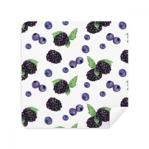 Blueberry Fruit Lot de 2 Chiffons de Nettoyage pour écran de téléphone en Daim