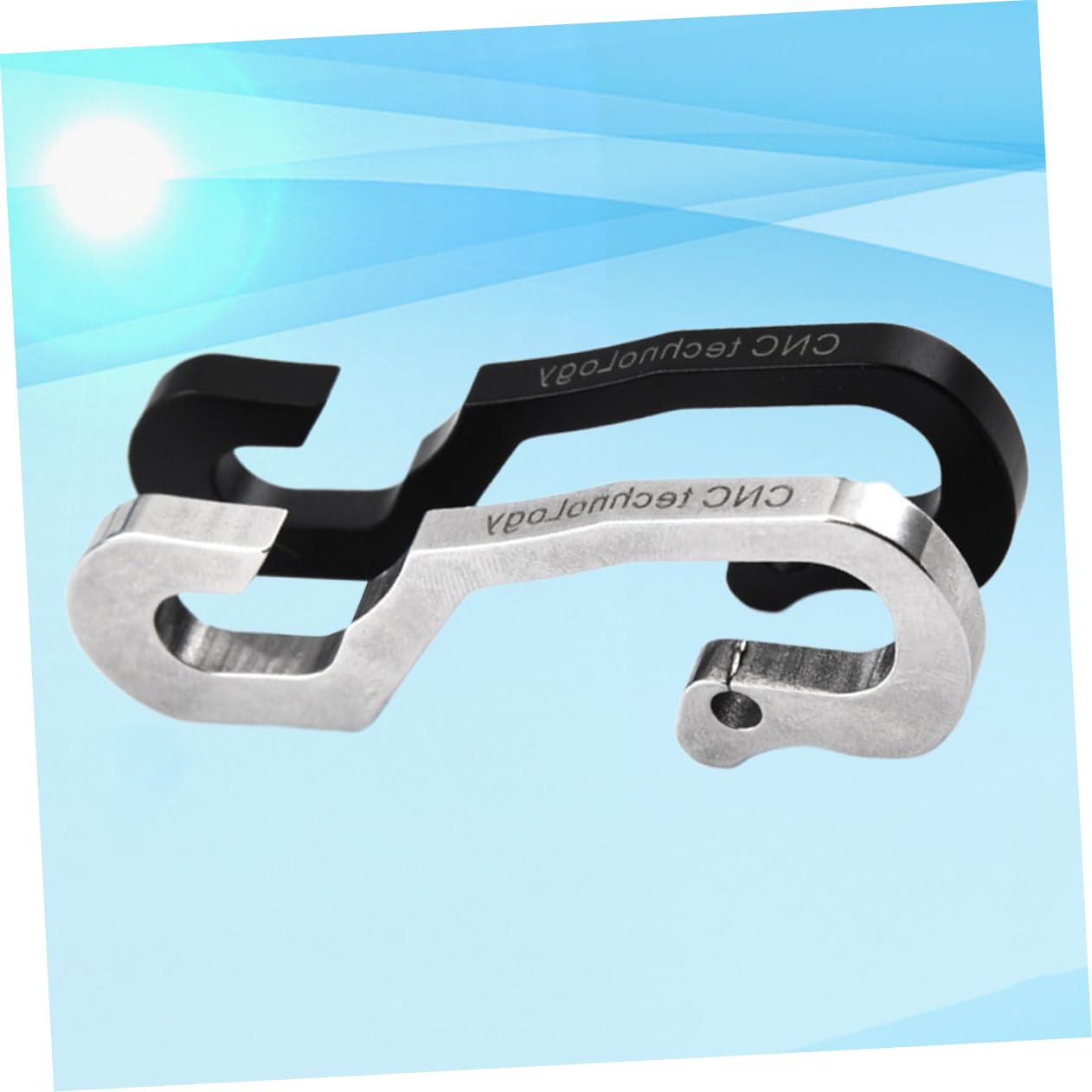 Cabilock 2Pcs Stainless Steel S Hook Bottle Opener and Lifter Portable Kitchen Gadget for Outdoor Activities Manual Can Opener for Easy Use