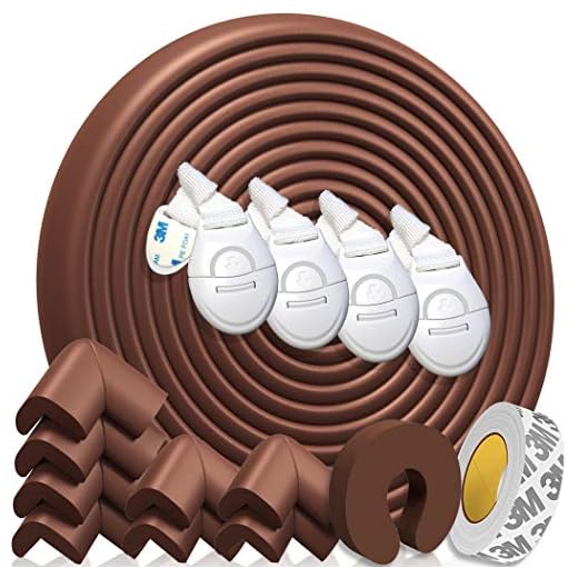 Kit Protector para Esquinas y Bordes | Juego de 8 Cantos Protectores y 1 Rollo, cobertura total de 6,3 m | kit de la Seguridad del niño en la Casa | GRATIS 1 Tope Puerta y 2 Cierre de Seguridad |