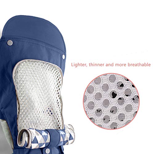 BeeViuc Ergonomische babydrager zacht katoen voor- en achterdrager met afneembare capuchon voor alle seizoenen… - Image 4