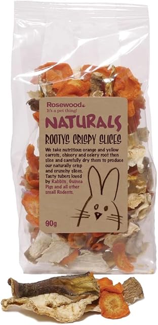 Rosewood Boredom Breaker Naturals Treat Rootys Crispy Slices, 90 g