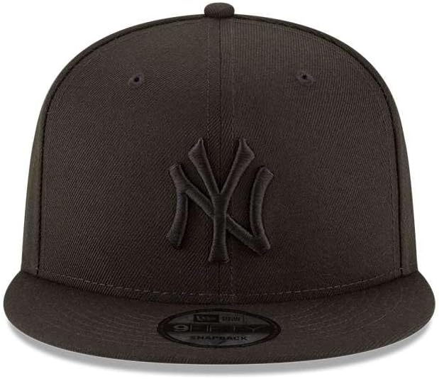 New Era New York Yankees Basic OTC 950 Stretch Fit Hat Black on Black OSFA - Image 2
