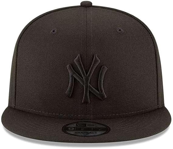 New Era New York Yankees Basic OTC 950 Stretch Fit Hat Black on Black OSFA