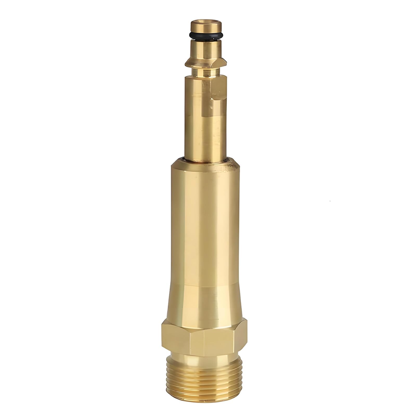 Wjelet Quick-Click Adaptor for High Pressure Hoses with M22x1.5 Internal Thread Compatible with Kärcher K2 K3 K4 K5 K6 K7 Pressure Washer Brass 108mm Length