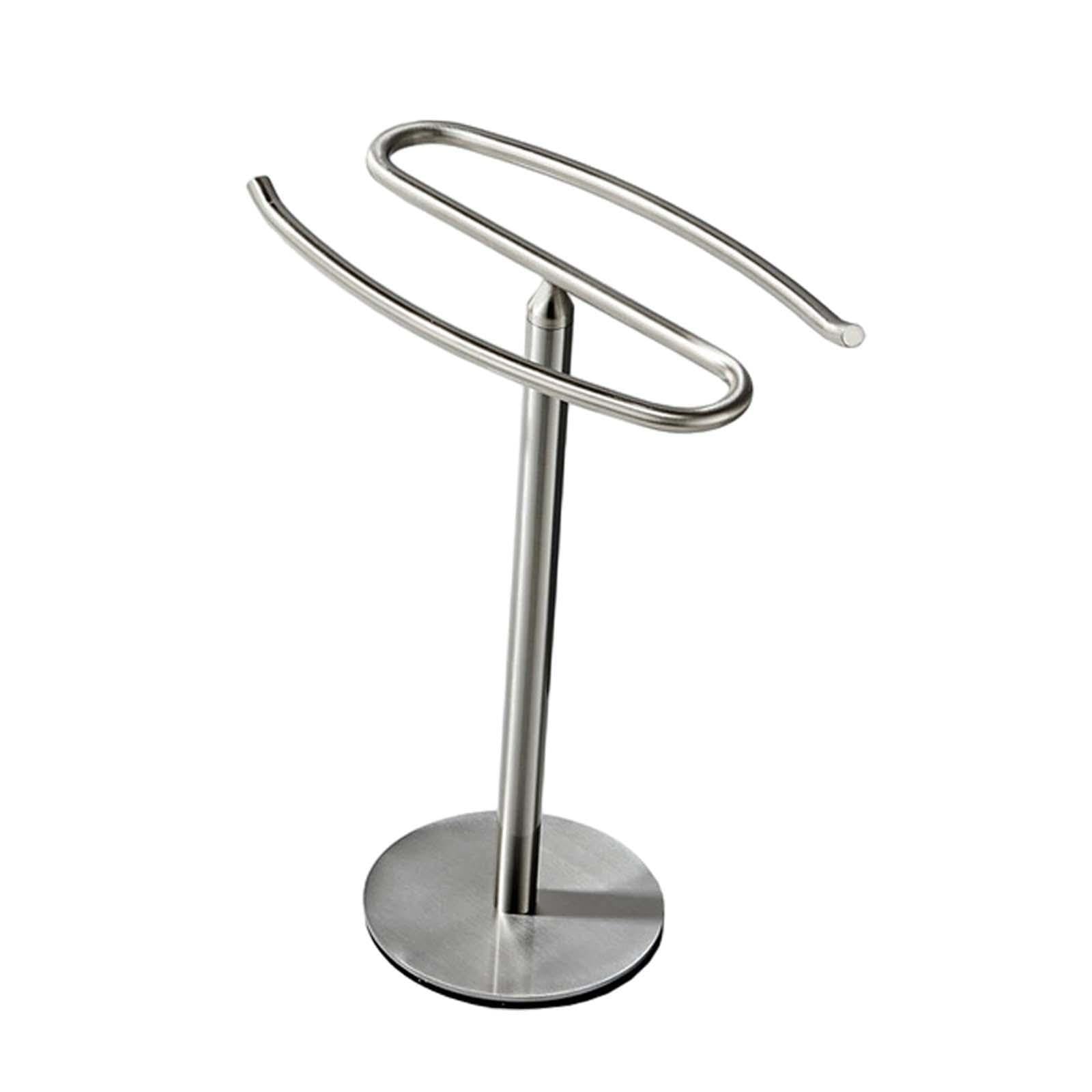 Porte-serviettes autoportant au design moderne pour meuble-lavabo