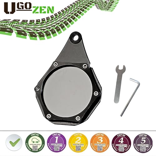 Vignettenhalter Motorrad, Schutz für Offizielle Grüne Umweltplakette, Schutzhülle, Halterung für Vignette, Motiv Crit Air/Offizielle Grüne Umweltplakette, wasserdicht, für Motorrad,Quad,Scooter