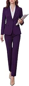 Ternos femininos de 2 peças - conjunto blazer formal elegante de alta qualidade sem rugas - Roupa de trabalho profissional