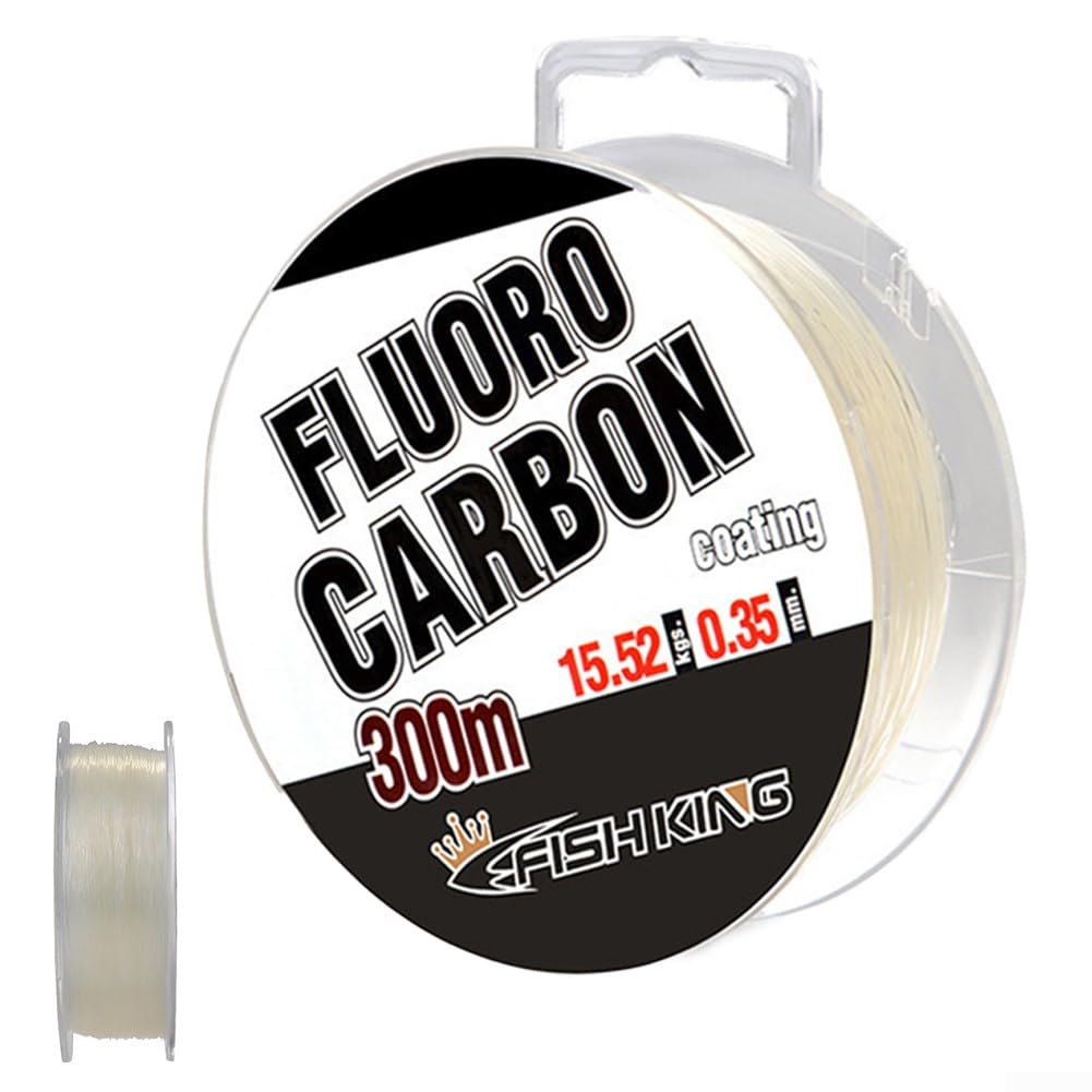 Feegow 1 rouleau de ligne de pêche en fluorocarbone, 9 x 2,9 cm x 300 m, ligne de pêche ligne de pêche ligne de ligne de pêche ligne de ligne de ligne de ligne de ligne de ligne