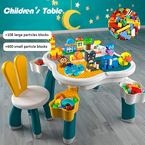 Table d'activités multifonction pour enfants avec chaise lapin - 3