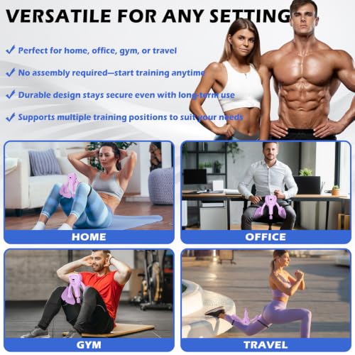 Image of 3rd Gen Inner Thigh Leg Train Exercisers 0-100 lbs Adjustable Resistance with Leg Straps Band Pelvic Floor Kegel Hip Exercise Workout Equipment Pilates Women Men