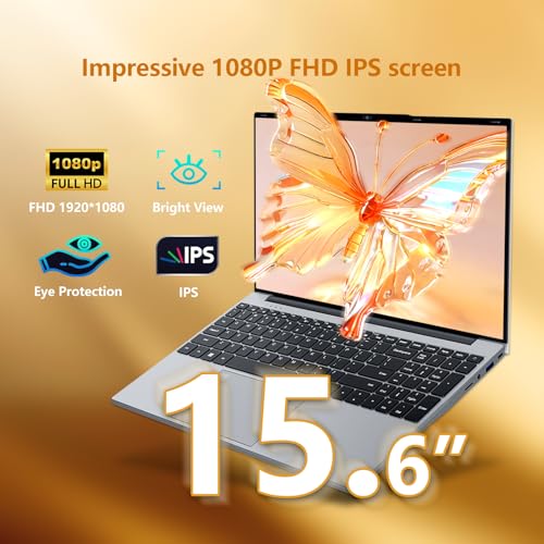 Moacreto Portatile Pc 15,6 Pollici Con Office 365, Notebook 16GB Ram Ssd 512 Gb Celeron N95, Computer Portatile 1920 * 1080 Fhd Wifi5, Laptop Con Touch Id Tastiera Retroilluminata Full Size - 4