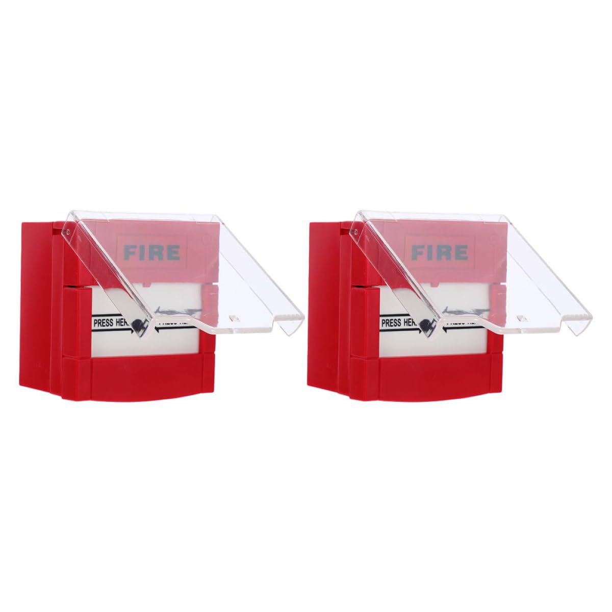 MAGICLULU Botón Manual de Alarma contra Incendios 2 Piezas Rojo Panel de Reinicio para Sistema de Emergencia en Hotel Oficina Hogar