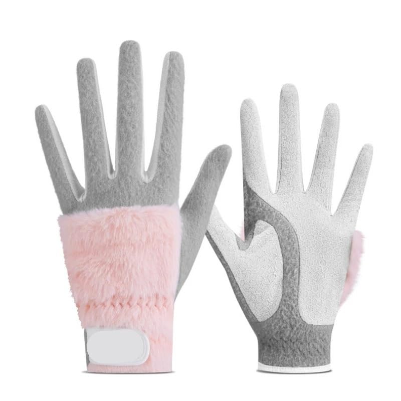 Golfhandschuh 1 Paar Golf Damenhandschuhe Herbst und Winter Plüsch verdickte Thermohandschuhe