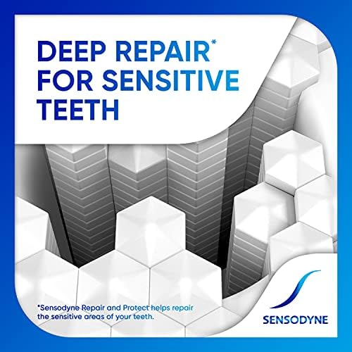 Sensodyne Repair and Protect Whitening Toothpaste, Toothpaste for Sensitive Teeth and Cavity Prevention, 3.4 oz (Pack of 4) — view 4