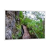 artboxONE Poster mit weißem Rahmen 18x13 cm Reise Levada 