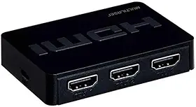 Switch Hdmi 3 Portas 3 em 1 Preto 18M Multi - WI290