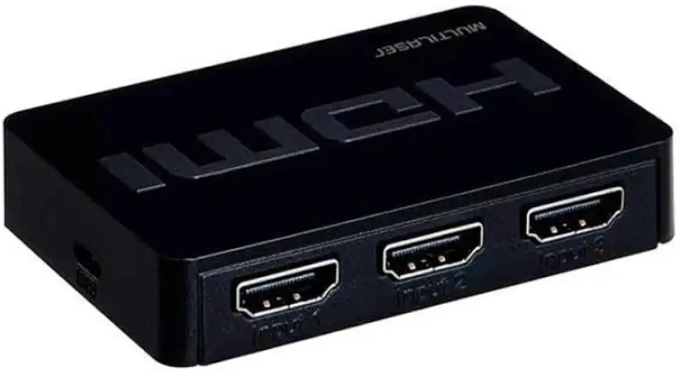 Switch Hdmi 3 Portas 3 em 1 Preto 18M Multi - WI290