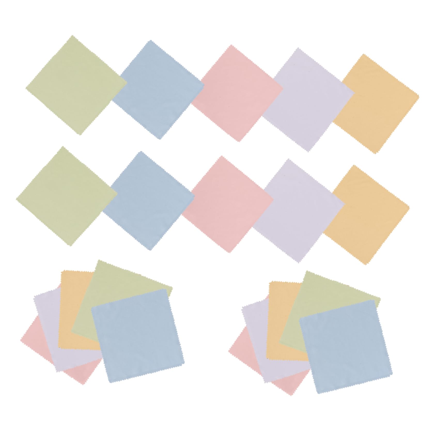 FRCOLOR 150pezzi Panni Pulisci Occhiali Microfibra Colorati Per Pulizia Di Lenti Schermi e Fotocamere Leggeri e Portatili Perfetti Per Borse e Custodie Occhiali