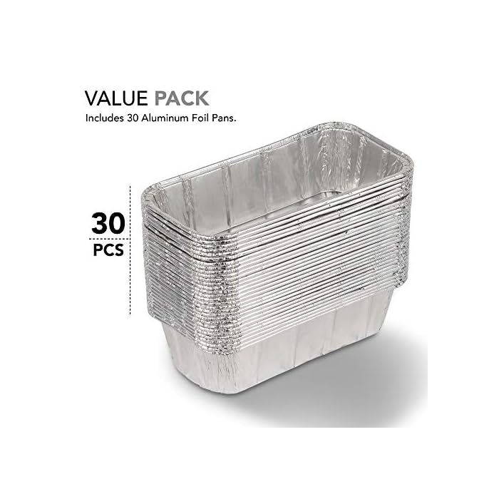 Buy Aluminum Pans Bread Loaf Pans (30 Pack) 8x4 Aluminum Loaf Pan 2