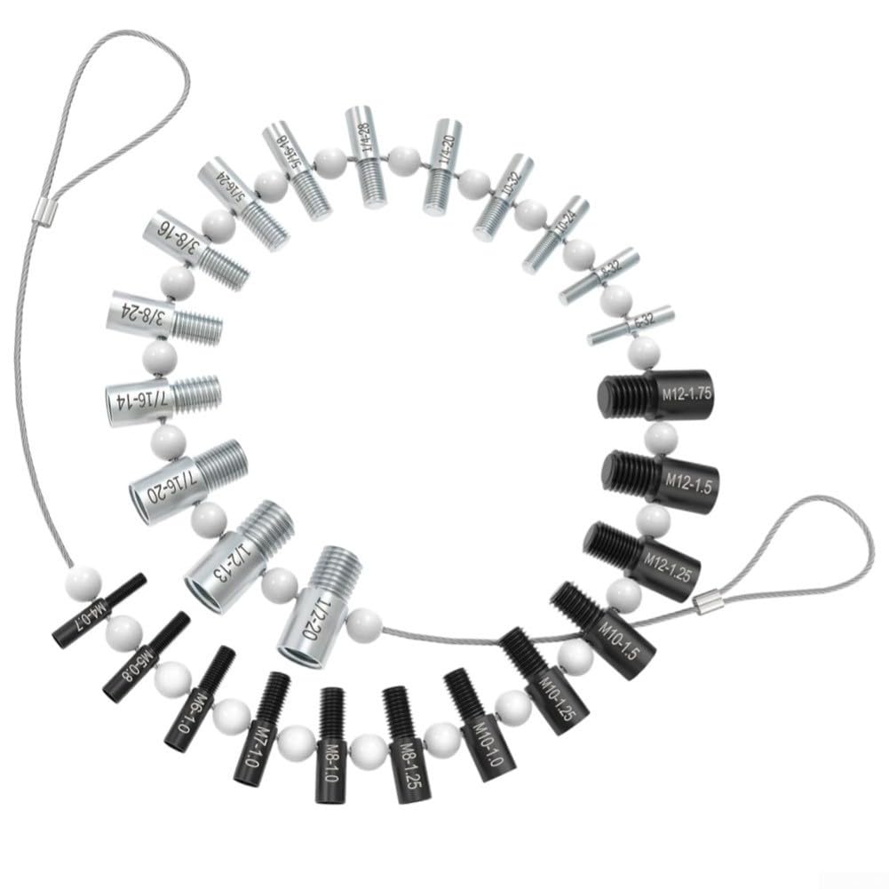 Galgas de Medición para Doble Cara 26 para hojas Negro Galgas(26-piece Set)
