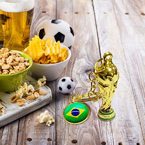 Chaveiro troféu de futebol, chaveiro troféu da Copa do Mundo do Qatar 2022 - troféu de futebol Hercu