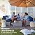 Best Choice Products 7-Piece Modular Outdoor Sectional Wicker Patio Conversation Set w/ 2 Pillows, Coffee Table, Cover Included - Black/Peacock
