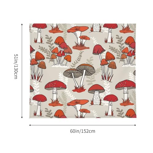 Tapisserie murale esthétique champignons pour masquer les défauts - 7