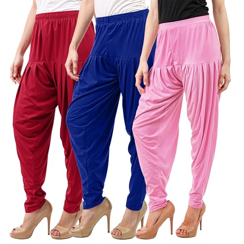 Image of Buy That Trendz Patiala Salwar for Women Relaxed Fit Viscose Patiyala Salwar Harem Bottom Pants