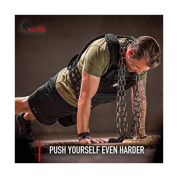 WOLF TACTICAL Weight Vest Plates - 5.75/8.75/14.5/19.75LB Pairs - WODs, Strength Training, Running, Heavy Workouts