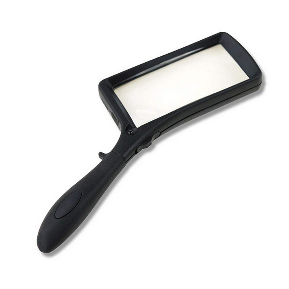Magnifyiglasses Lenti di ingrandimento Lente di ingrandimento Portatile Magnifyiglass 2.5X 8X Doppia Lente HD Vecchio Readigift Lente di ingrandimento con Luce