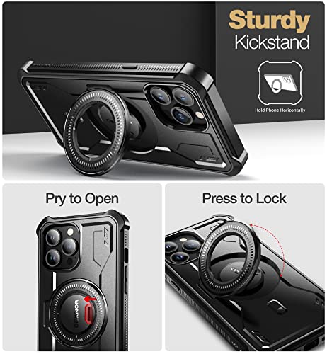 Coque iPhone 13 Pro Max Dexnor magnétique noire avec protection écran intégrée