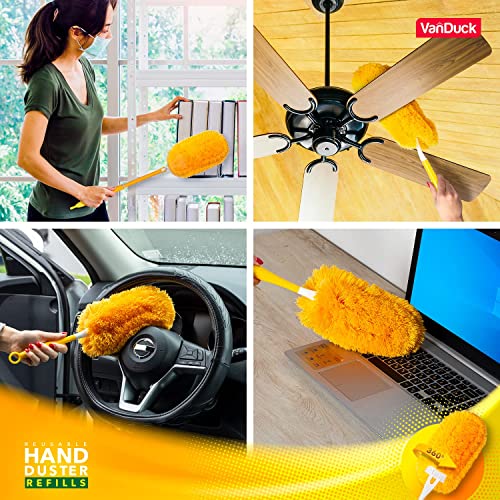VanDuck Reusable Duster Refills for Swiffer Duster, 360 Heavy Duty Duster Refills, 2-Pack (Handle is Not Included) - Thumbnail 5