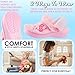 Hello Kitty Sanrio Clogs for Women, Teens, US 4–8, Slip On Faux Fur Lined Cozy Clogs with Back Strap, Warm Indoor House Shoes, Kawaii Gifts for Women (6/7 US, Pink Hello Kitty)