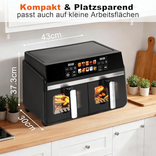 Friteuse sans huile 10 L Citybee double tiroir pour cuisiner sans gras