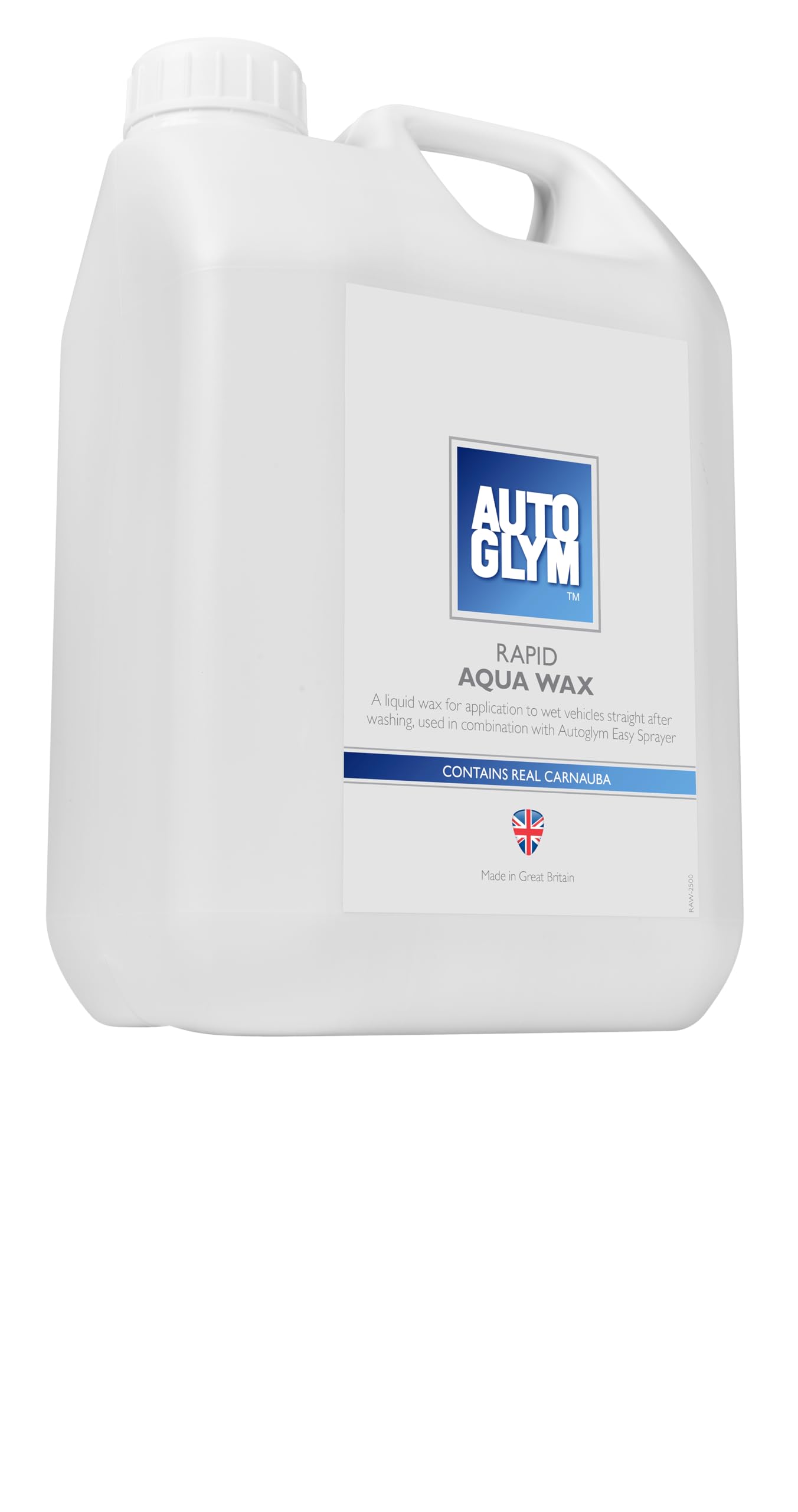 Autoglym Rapid Aqua Wax, 2,5 l – płynny wosk samochodowy do ochrony wszystkich powierzchni zewnętrznych, w tym lakieru samochodowego, gumy i szkła, używaj z łatwym opryskiwaczem