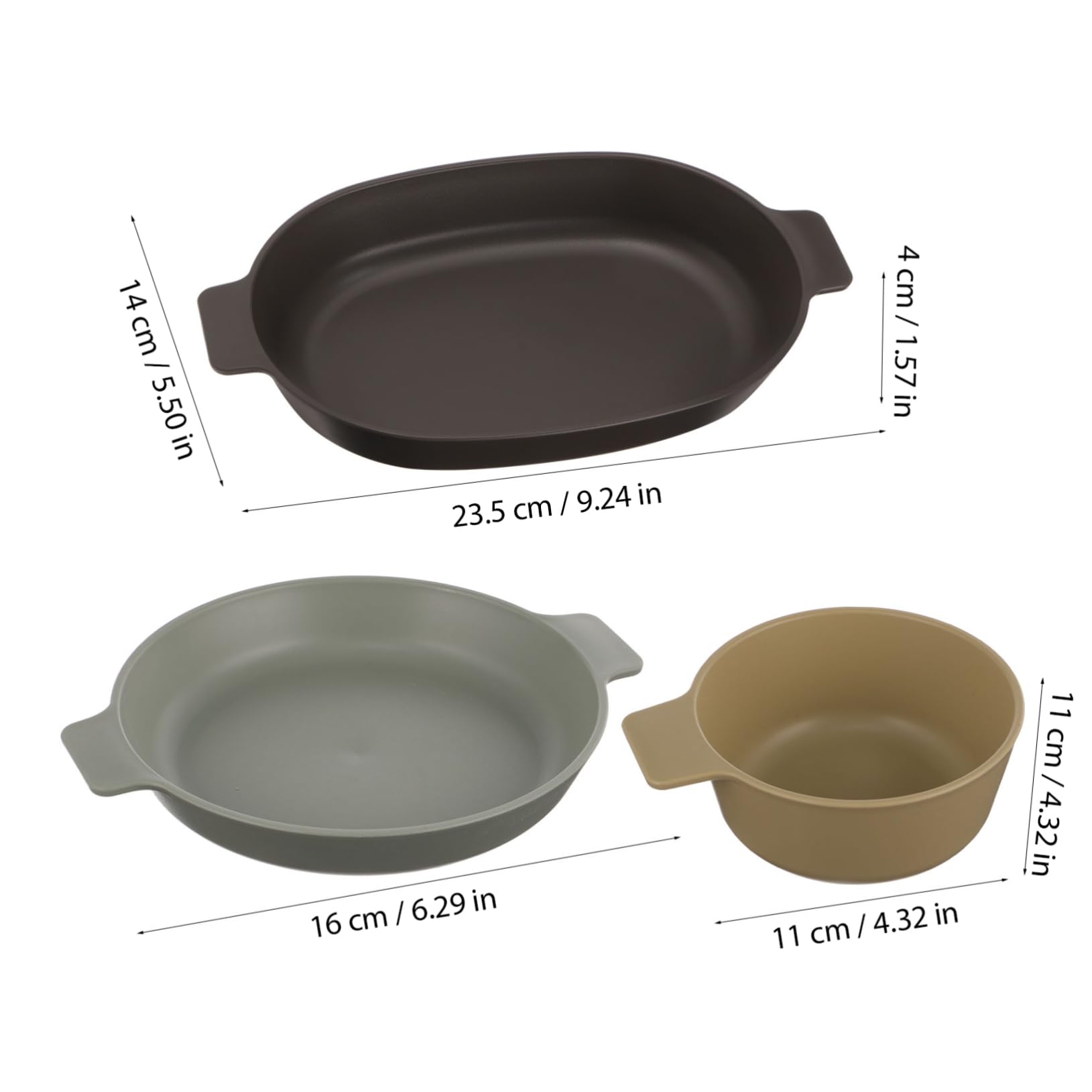 Toyvian Vajilla De Plástico Kit De Platos y Cubiertos Vajilla Irrompible para Camping y Picnic