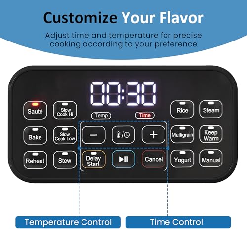 12-in-1 Multicooker, 6.5QT Programmable Slow Cooker Roaster Oven - Image 6