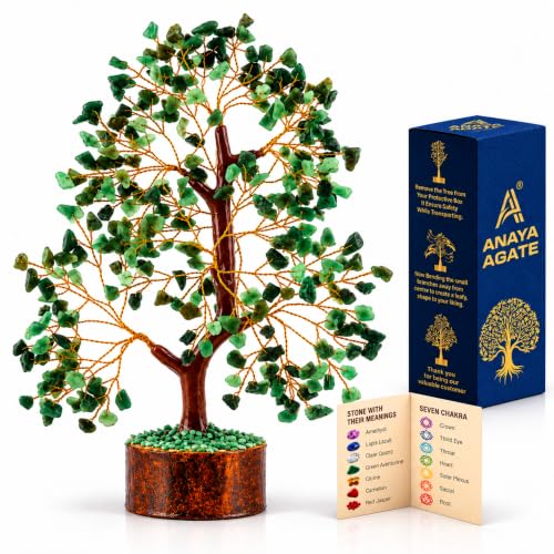 ANAYA AGATE Green Jade Crystal Trees for...