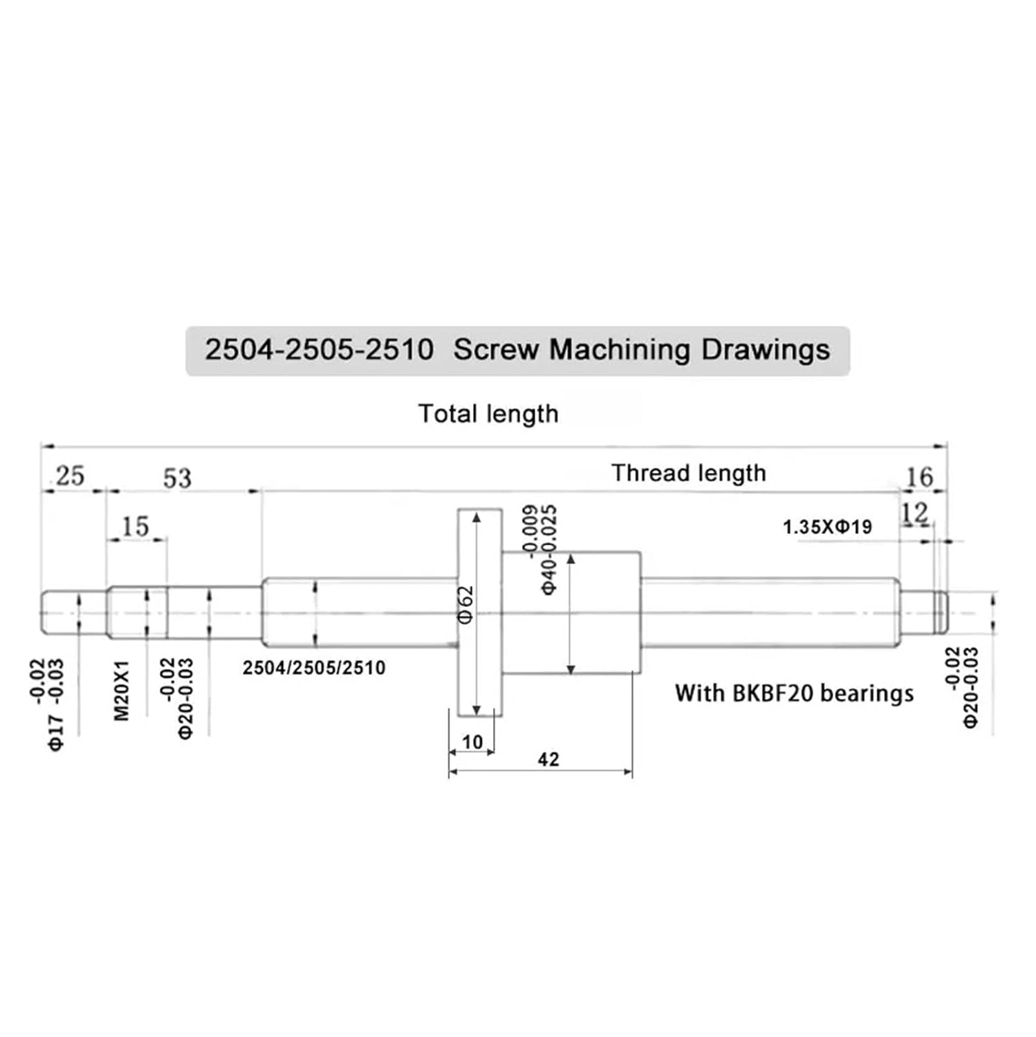 Metal Ball Screw nut end Processing 200-1000mm SFU2510 Ball Screw Ball Screw Nut with HM20-86 C7 Motor Bracket(950mm)