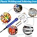 100W Plastic Welding Kit, Plastic Welder Soldering Iron Kit with 121pcs Rods, Professional Surface Repair Tool for Car Bumper with 4 Welding Tips, Patch Net,Hot Iron Stand,Wire Brush,Metal Stand, etc.