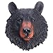VOSAREA Animal Head Wall Art Resin Bear Head Plaque Wall Sculpture Bear Face Mini Bust Wall Hanging Decoration for Indoor Study Room Ornament Gift