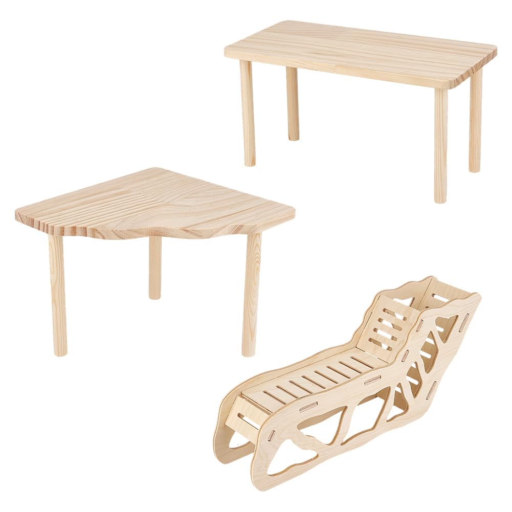 Plateforme en bois pour hamster avec échelle d'escalade MAYJOYDIY en 3 styles