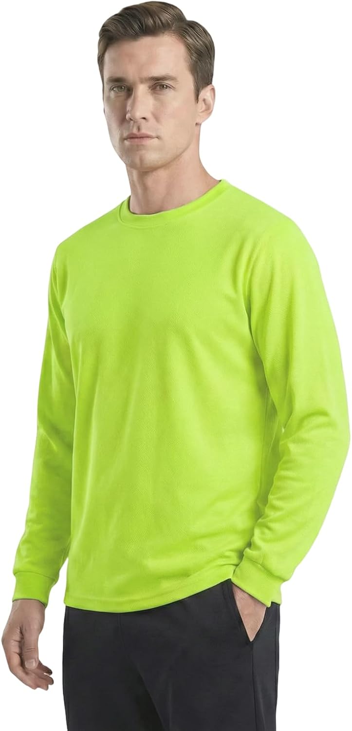 HYCOPROT Hi Vis Safety Shirts High Visibility Long Sleeve T Shirt Construction Work T-Shirts for Men Women, Meets ANSI/ISEA - Image 8