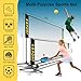 Furypiont 10 FT Mini Portable Volleyball Net Equipment Set with Rubber Volleyball,Pump and Potable Carry Bag.Adjustable Height 2.7FT-5.1FT for Tennis Net,Badminton Net,Soccer Net,Pickleball Net