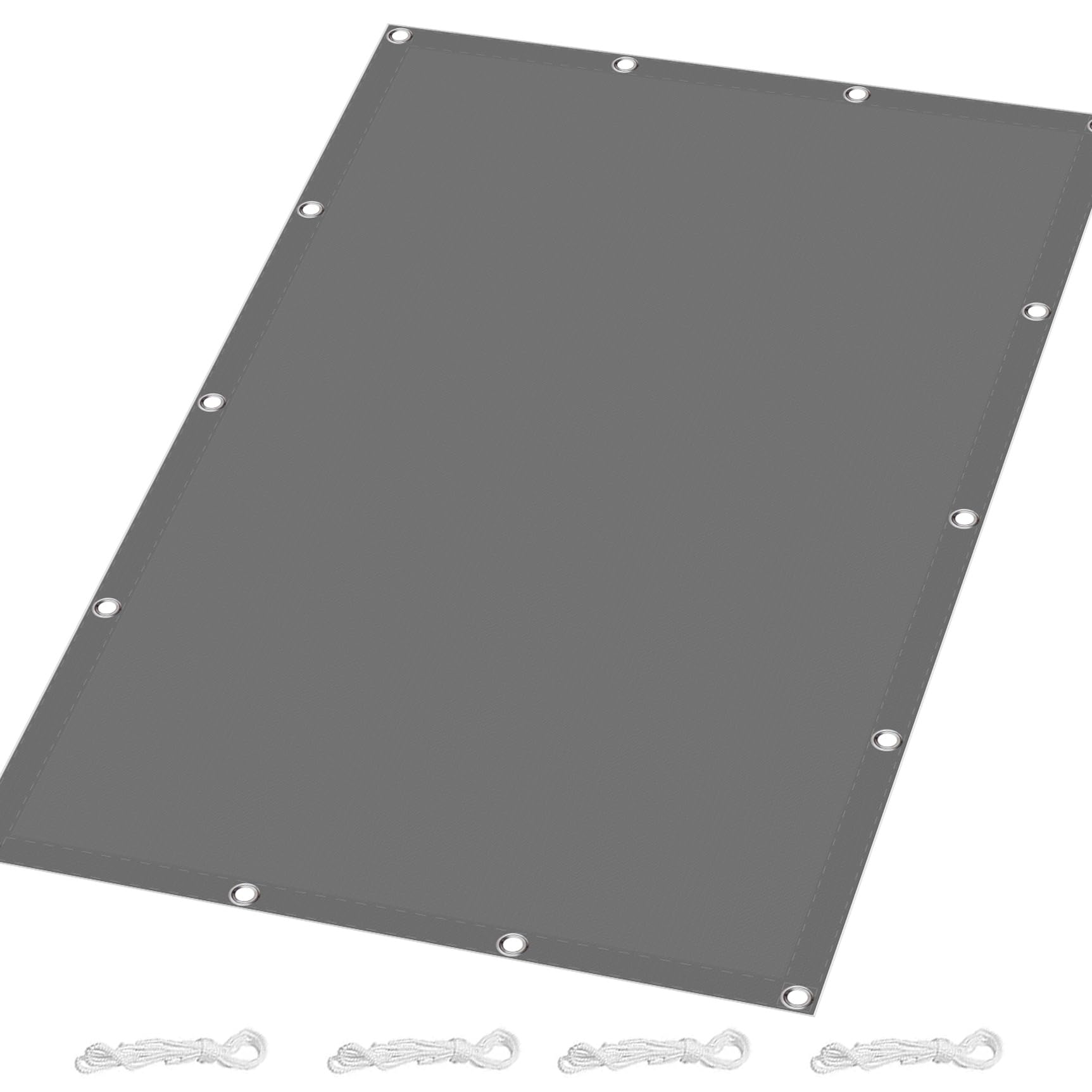 Filet d'ombrage extérieur anti-UV imperméable gris clair pour pergola et bâche solaire de jardin