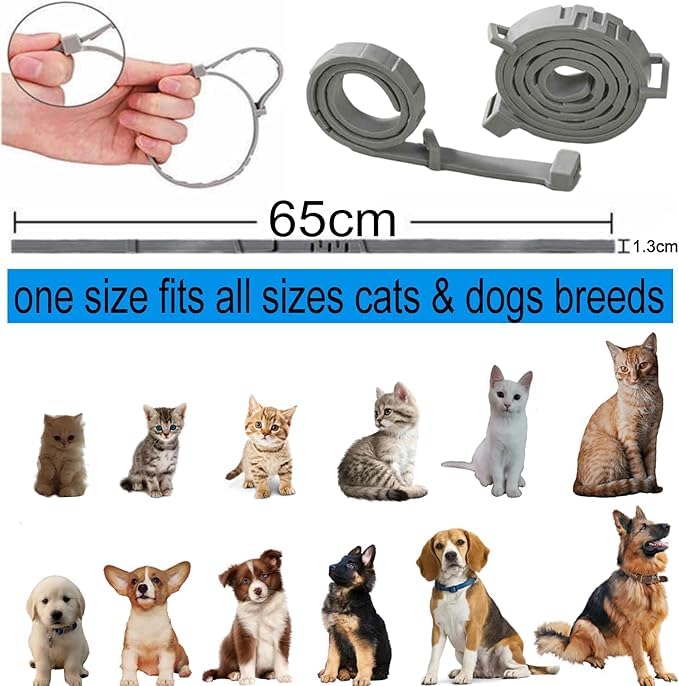 Dog Flea & Tick Collar for Dogs | Dog Tick Remover Collar | 8 Months of Protection | Water-Resistant | Safe & Effective for All Breeds | Made with Natural Ingredients 3
