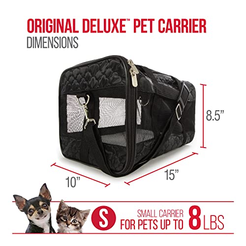 Sherpa Original Deluxe Travel Pet Carrier, Airline Approved & Guaranteed On Board - Black Lattice, Small by Sherpa - Image 3