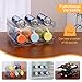 Keerte Acrylic Organizer - Stackable Freestanding Wine Rack, Water Bottle Organizer & Drink Holder for Kitchen, Cabinet, Fridge | Space-Saving Design for Bottles, Cups, Beverages (8.1